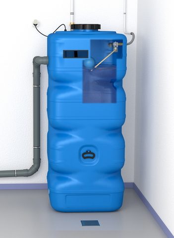 DH Sicherheitstrennstation ST AQF 570/SV mit Schwimmerventil 3/4" und Tauchpumpe