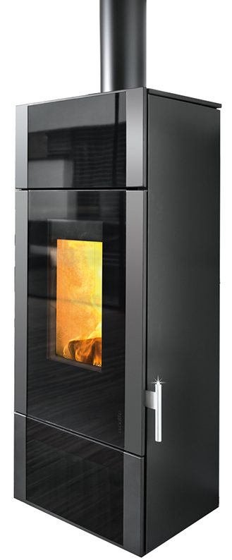 Kaminofen Giro (KK 51W) water+ 8kW, Glas black, RLU